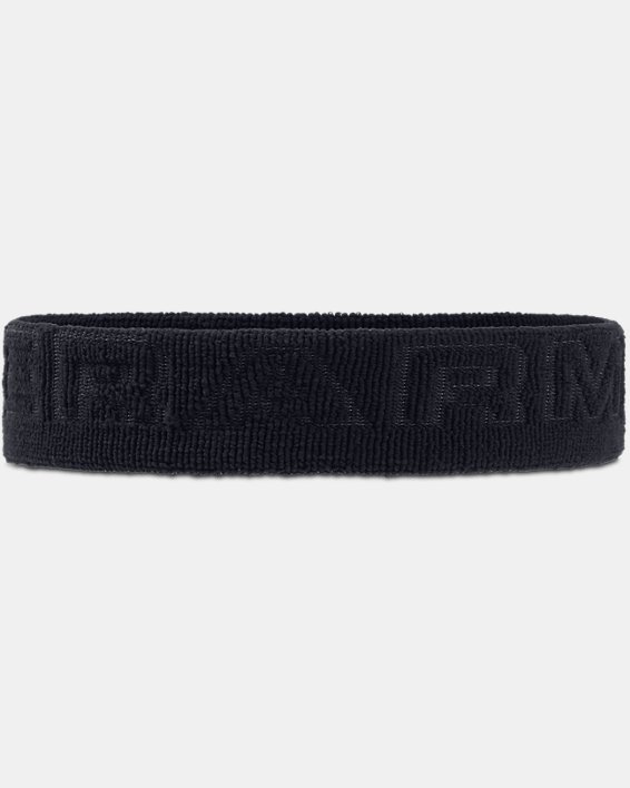 Unisex UA Wordmark Terry Headband, Black, pdpMainDesktop image number 1